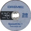 Multitool Accessoires > Dremel multitool accessoire - EZ speedclic dunne snijschijf SC409 - 5-stuks - 38 mm