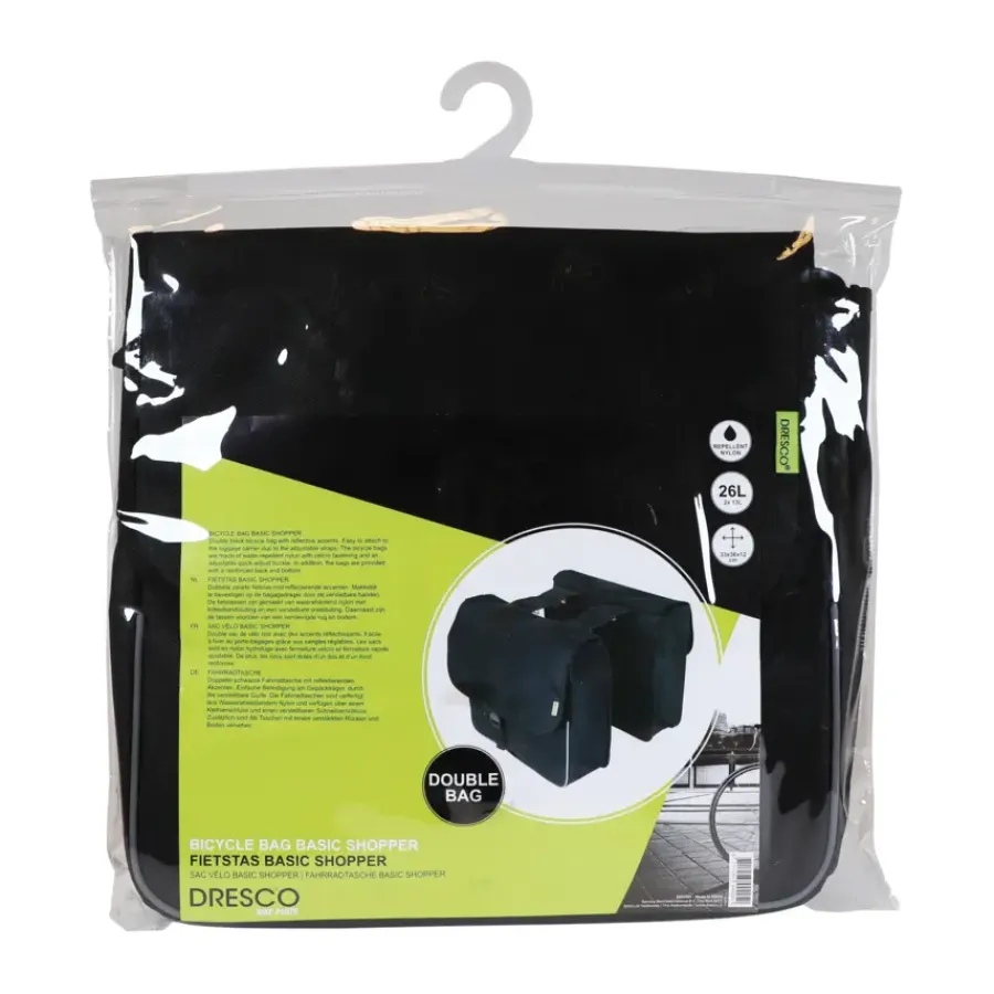 Fietstassen, Manden & Binders > Dresco Basic Shopper fietstas 26L