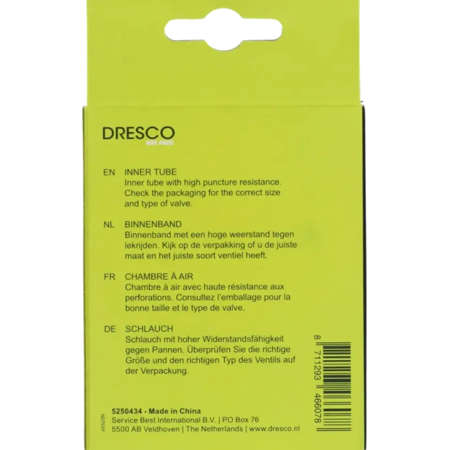 Fietsbanden > Dresco binnenband 24 x 1.70-2.20 (44/50-507) schrader 40mm