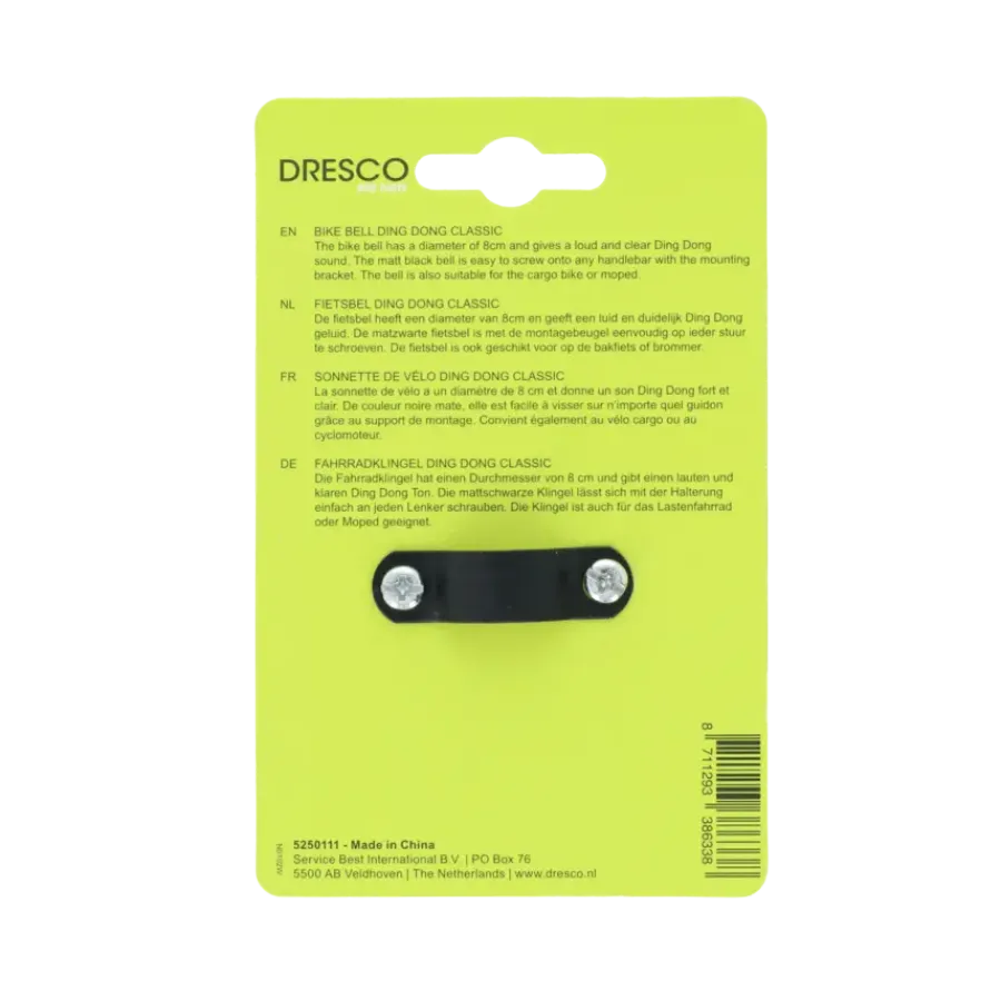 Fietsonderdelen & Accessoires > Dresco fietsbel dingdong classic