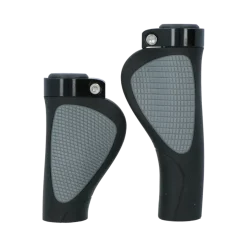 Fietsonderdelen & Accessoires > Dresco handvatten ergo city plus zwart/grijs