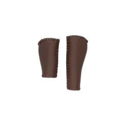 Fietsonderdelen & Accessoires > Dresco handvatten ergo leer bruin