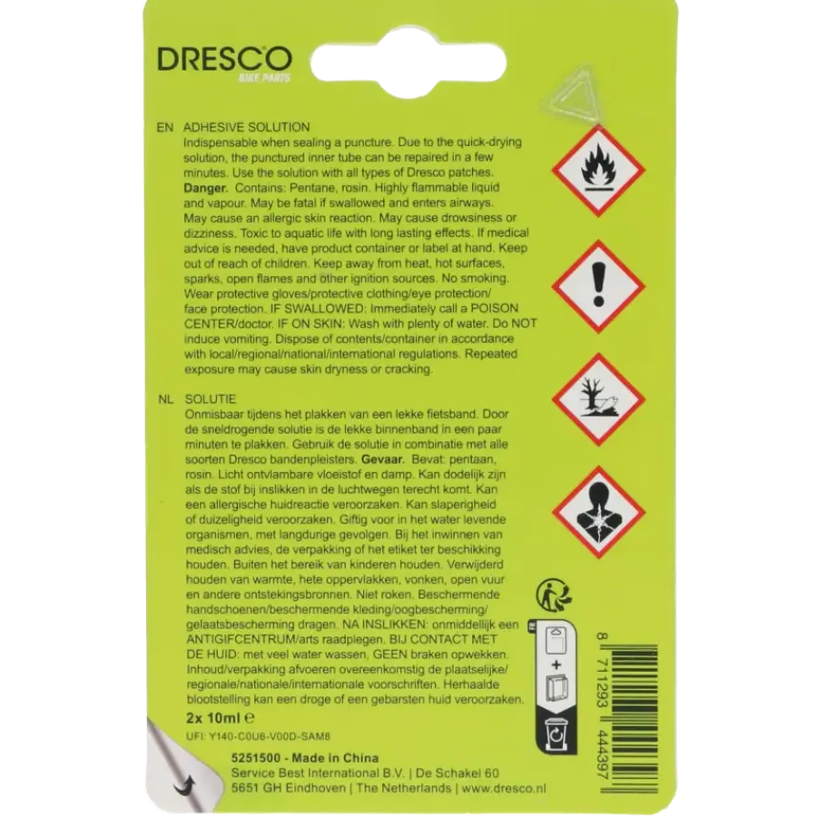 Fietsreparatie > Dresco solutie 10ml