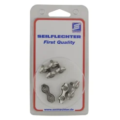 Dubbele staaldraadklemmen 2mm 5 stuks