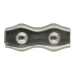 Dubbele staaldraadklem 8mm
