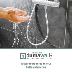 PVC Wandtegels & Panelen|Wandpanelen > Dumaplast Dumawall+ wandtegel kunststof Evora glans 1,95m² 37,5x65cm 8 stuks