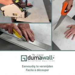 PVC Wandtegels & Panelen|Wandpanelen > Dumaplast Dumawall+ wandtegel kunststof Evora glans 1,95m² 37,5x65cm 8 stuks