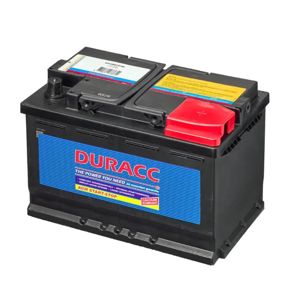Accu > Duracc AGM accu start stop 12V 70Ah