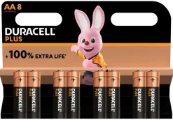 Batterijen > Duracell Batterij AA Alkaline Plus 8 stuks