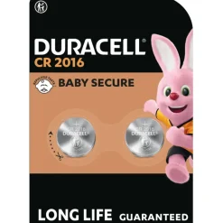 Batterijen > Duracell Batterij CR2016 Lithium-knoopcelbatterij 3V 2 stuks