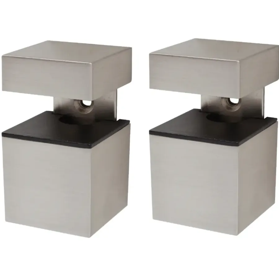 Plankdragers|Plankdragers > Duraline clip cube geborsteld nikkel