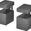 Duraline clip cube mini zwart 2 stuks