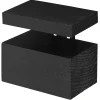 Plankdragers|Plankdragers > Duraline clip maxi zwart hout 6,3x8x5 cm