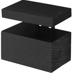 Plankdragers|Plankdragers > Duraline clip maxi zwart hout 6,3x8x5 cm