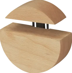 Duraline clip rond hout