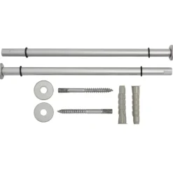Plankdragers|Plankdragers > Duraline designpin mat zilver 23,5 cm