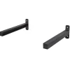 Plankdragers|Plankdragers > Duraline industriële plankdrager modern verweerd zwart 2 stuks