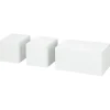 Panelen|Panelen > Duraline kubus lak wit 10x20 cm set 3 stuks