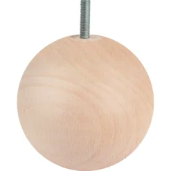 Duraline meubelpoot bol naturel eiken Ø10 cm
