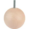 Duraline meubelpoot bol naturel eiken Ø7 cm