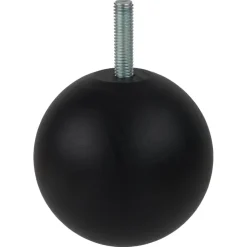 Duraline meubelpoot bol zwart Ø7 cm