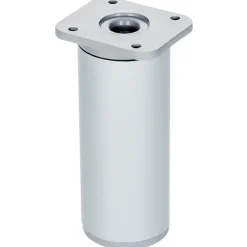 Duraline meubelpoot grijs aluminium ø4x10x13 cm