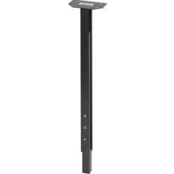 Duraline meubelpoot vierkant metaal antraciet 30x30 mm verstelbare hoogte