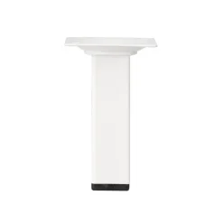 Duraline meubelpoot vierkant wit 2,5x2,5x10 cm
