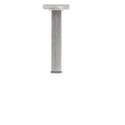 Duraline meubelpoot vierkant nikkel geborsteld 2,5x2,5x15 cm