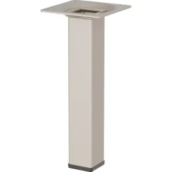 Duraline meubelpoot vierkant zand / beige staal 2,5x2,5x15 cm