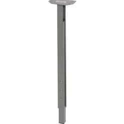 Duraline meubelpoot vierkant metaal grijs 30x30 mm verstelbare hoogte