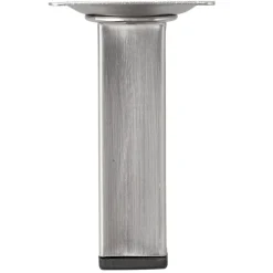 Duraline meubelpoot vierkant RVS-look 2,5x2,5x10 cm