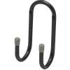 Duraline ophanghaak J-vormig dubbel grijs 16x7,5 cm