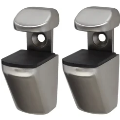 Plankdragers|Plankdragers > Duraline plankdrager clip mini geborsteld nikkel 2 stuks