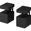 Plankdragers|Plankdragers > Duraline plankdrager clip zwart beuken 6,3x4x4 cm