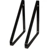 Plankdragers|Plankdragers > Duraline plankdrager metaal zwart 2 stuks