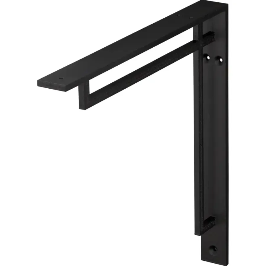 Plankdragers|Plankdragers > Duraline plankdrager model A zwart 19x19 cm