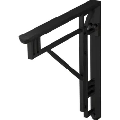 Plankdragers|Plankdragers > Duraline plankdrager model B zwart 14,5x14,5 cm