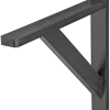 Plankdragers|Plankdragers > Geen Duraline plankdrager model 15 zwart hout 25x30 cm