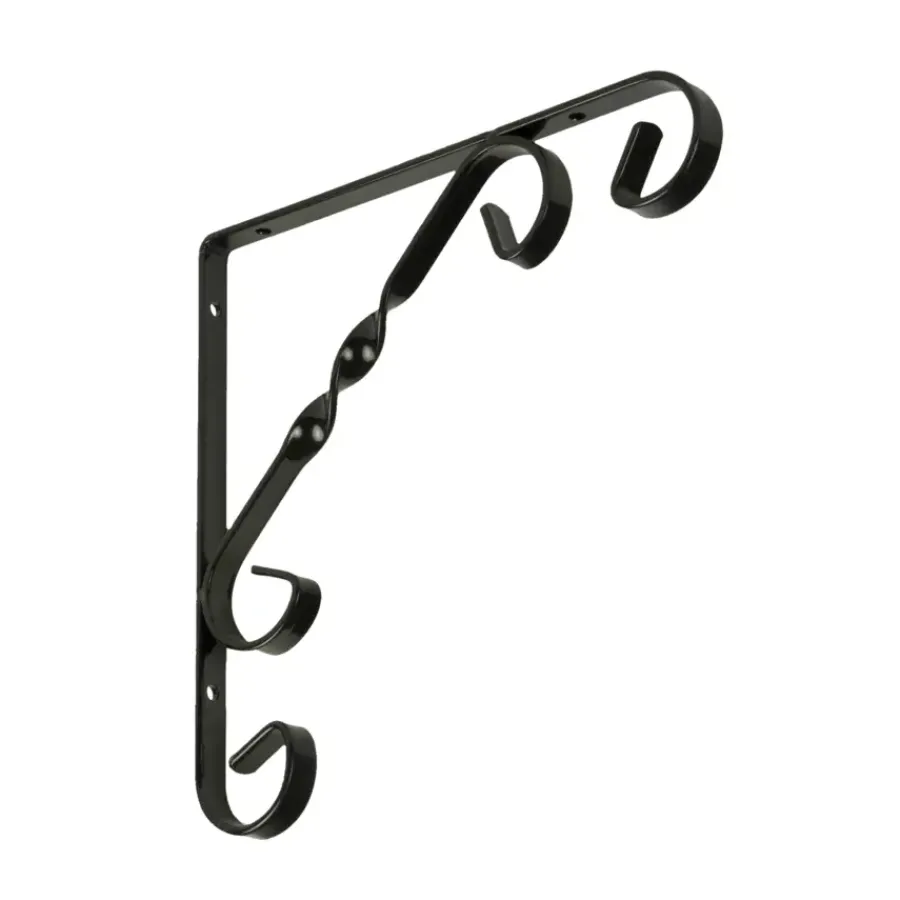 Plankdragers|Plankdragers > Geen Duraline plankdrager ornament zwart 20x20 cm