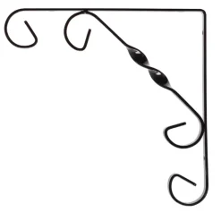 Plankdragers|Plankdragers > Geen Duraline plankdrager ornament zwart 20x20 cm