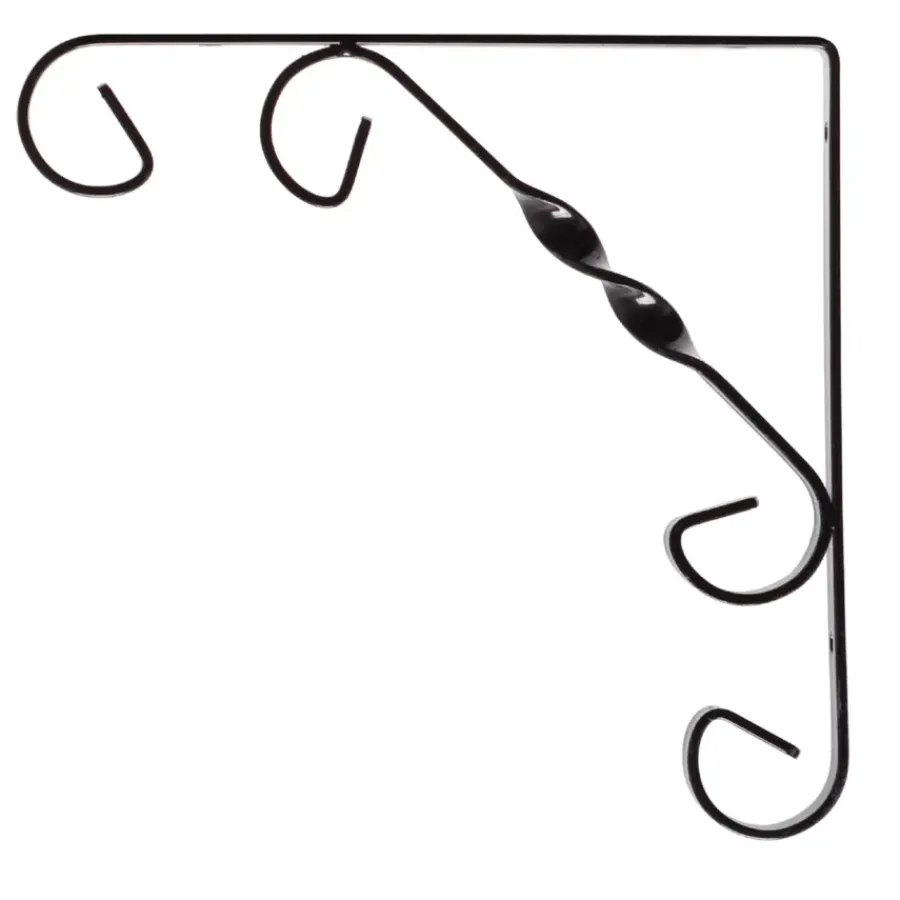 Plankdragers|Plankdragers > Geen Duraline plankdrager ornament zwart 20x20 cm