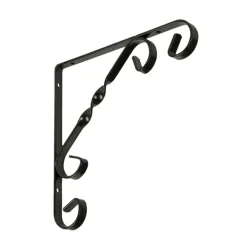 Plankdragers|Plankdragers > Geen Duraline plankdrager ornament zwart 15x15 cm