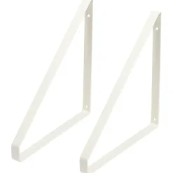 Plankdragers|Plankdragers > Duraline plankdrager wit 24x25,5 cm 2 stuks