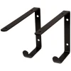 Plankdragers|Plankdragers > Duraline plankdrager zwart metaal 22x14,5cm 2 stuks