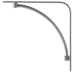 Plankdragers|Plankdragers > Duraline wandplankdrager 19,5 x 19,5 cm zilver