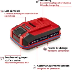 Overige Elektrisch Gereedschap Accessoires > EINHELL Accu 18V/3.0Ah SEALED Plus