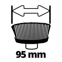 Overige Elektrisch Gereedschap Accessoires > EINHELL ultra borstel messing 95/25 - Ø95mm tbv de Picobella oppervlaktereiniger