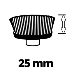 Overige Elektrisch Gereedschap Accessoires > EINHELL ultra borstel messing 95/25 - Ø95mm tbv de Picobella oppervlaktereiniger