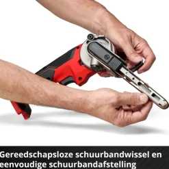 Accu Schuurmachine|Schuurmachines > EINHELL 18V bandschuurmachine / powerfile TE-BF 18 LI (zonder accu)